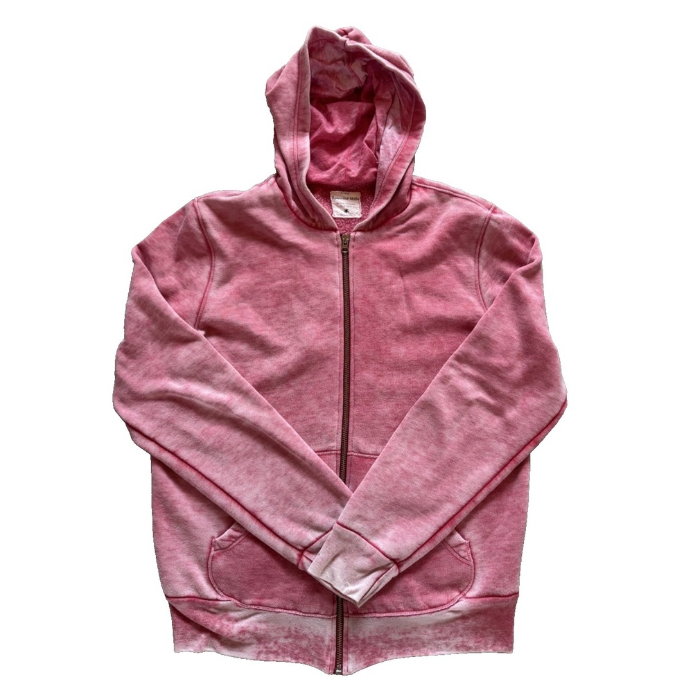 Splendid Men's Organic Cotton Full Zip Red Super Soft Hoodie‎ Size Large